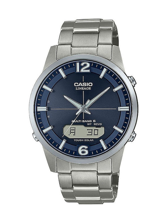 Casio Wave Ceptor Ρολόι Solar με Μεταλλικό Μπρασελέ Casio Wave Ceptor Ρολόι Solar με Μεταλλικό Μπρασελέ