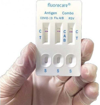 Microprofit Biotech Fluorecare Rapid Test Ανίχνευσης Covid 19 Γρίπης Αβ Rsv 1 Τεμάχιο