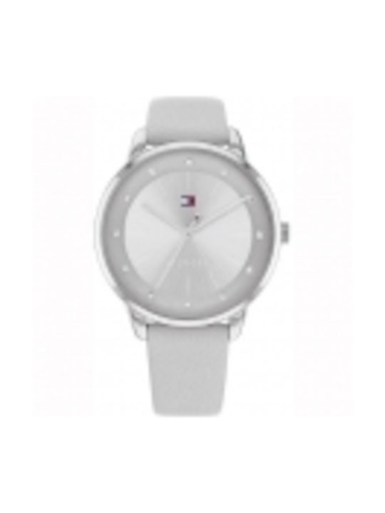 Tommy Hilfiger Watch with Gray Leather Strap