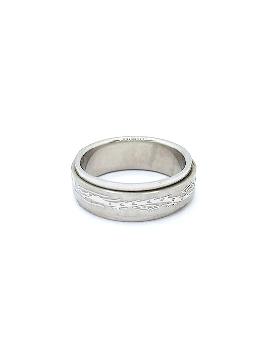 PS Silver Women's Steel Ring