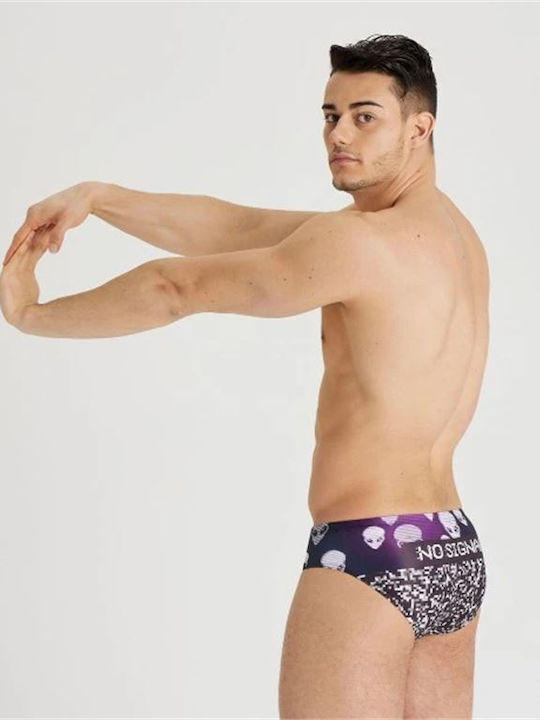 Arena Crazy Swim Brief Bărbați Înot Șorturi NO SIGNAL/BLACK MULTI