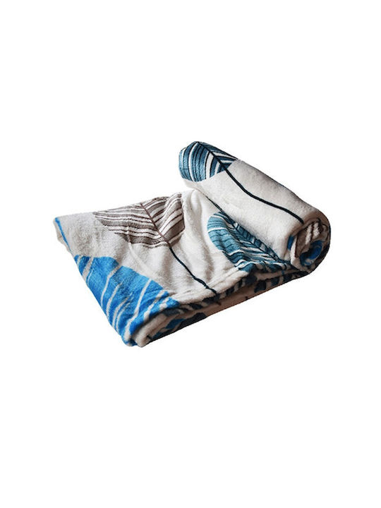 TnS Κουβέρτα Fleece Διπλή 200x220εκ. Πράσινο