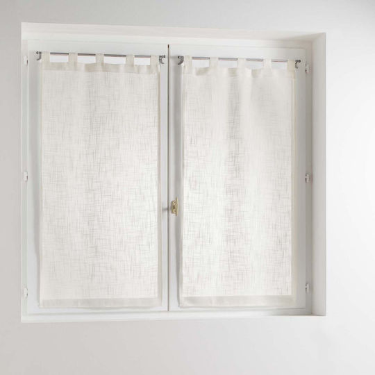 Douceur d'Intérieur Vorhänge Fenster mit Obere Registerkarte L-c Haltona Beigen 60x160cm