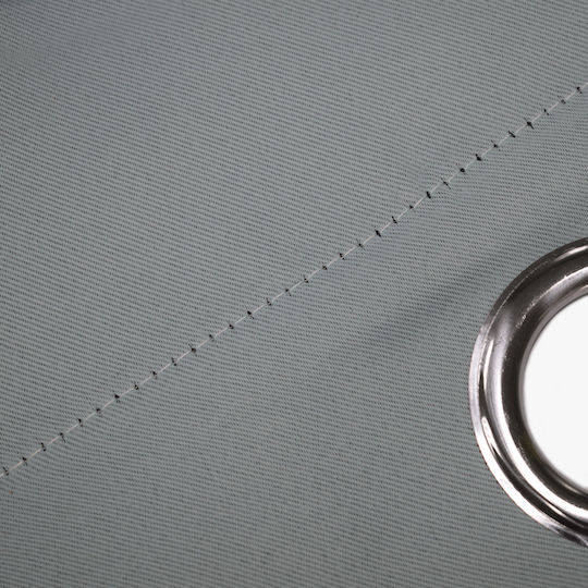 Blackout Curtain with Grommets L-c Occult Gray 135x240cm