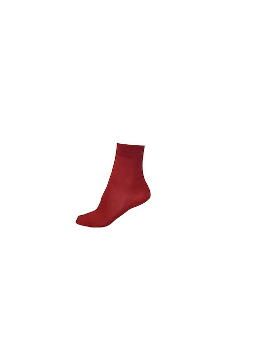 Apple Boxer Women's Patterned Socks Bordeaux