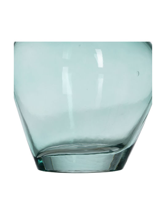 BigBuy Decorative Vase Crystal Green 14.5x17x17cm 1pcs