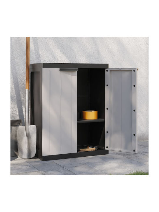 Double-leaf Polypropylene Outdoor Storage Cabinet 65x37x85 cm