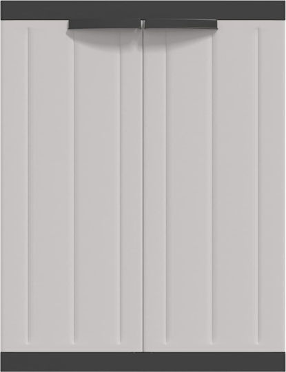 Double-leaf Polypropylene Outdoor Storage Cabinet 65x37x85 cm