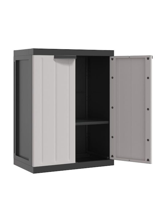 Double-leaf Polypropylene Outdoor Storage Cabinet 65x37x85 cm