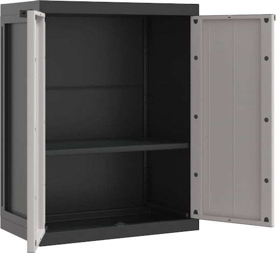 Double-leaf Polypropylene Outdoor Storage Cabinet 65x37x85 cm