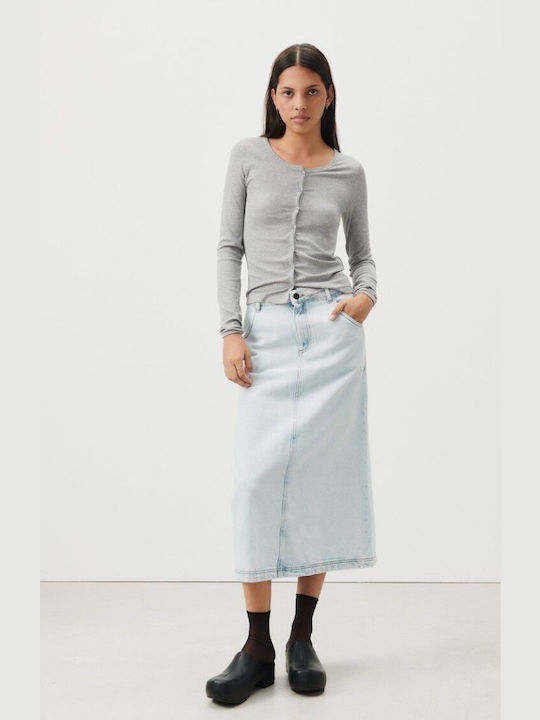 Denim Skirt Light Blue