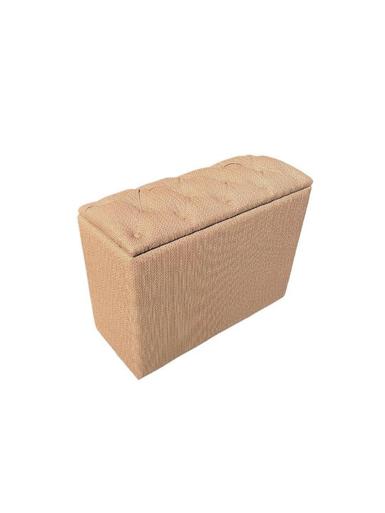 Stool For Living Room With Storage Space Wooden Quilting 76x30x54cm