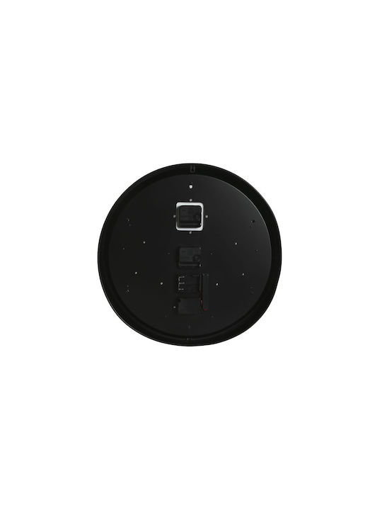 Home Esprit Wall Clock Metallic Black Ø46cm