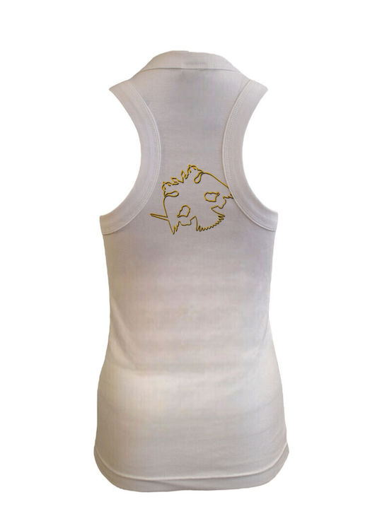 Men's Sleeveless Undershirt White
