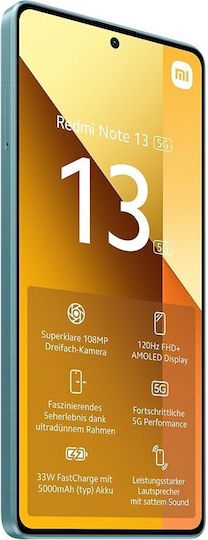 Xiaomi Redmi Note 13 5G Dual SIM (6GB/128GB) Ocean Teal