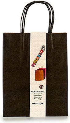 Pincello Paper Bag for Gift Black 11x21x36cm. 12pcs