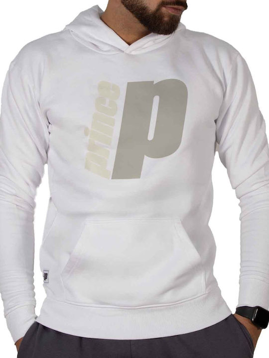 Prince Men's Sweatshirt with Hood White