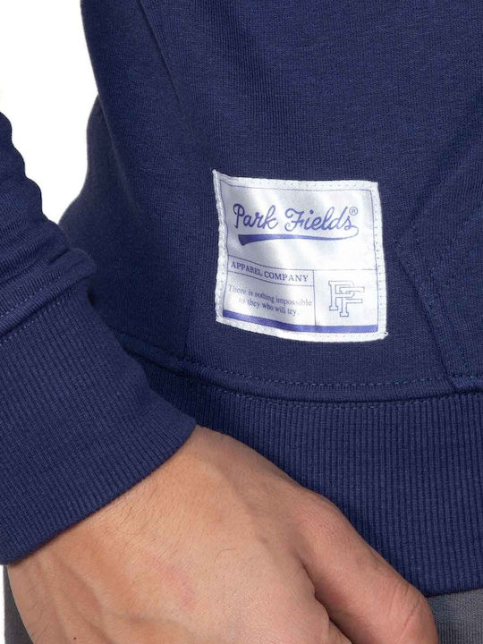 Sweatshirt with Hood Blue