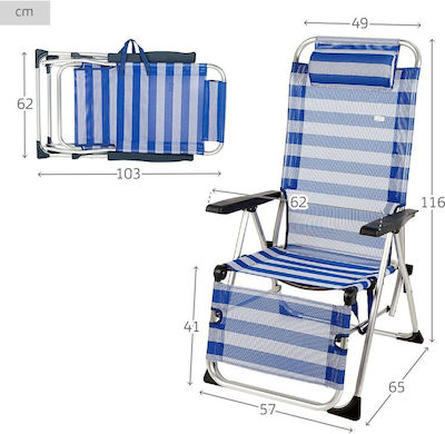 Aktive Sunbed-Armchair Beach 149x78x49cm.