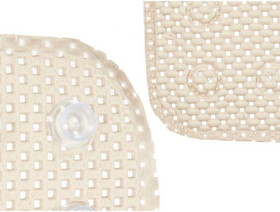 Berilo Shower Mat with Suction Cups Beige 52.5x53cm