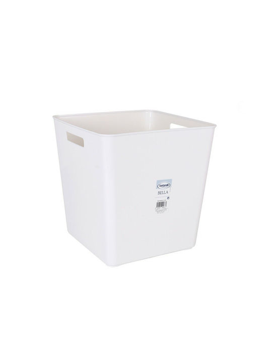 Tontarelli Bella Plastic Storage Box with Lid White 29x29x30cm 5pcs