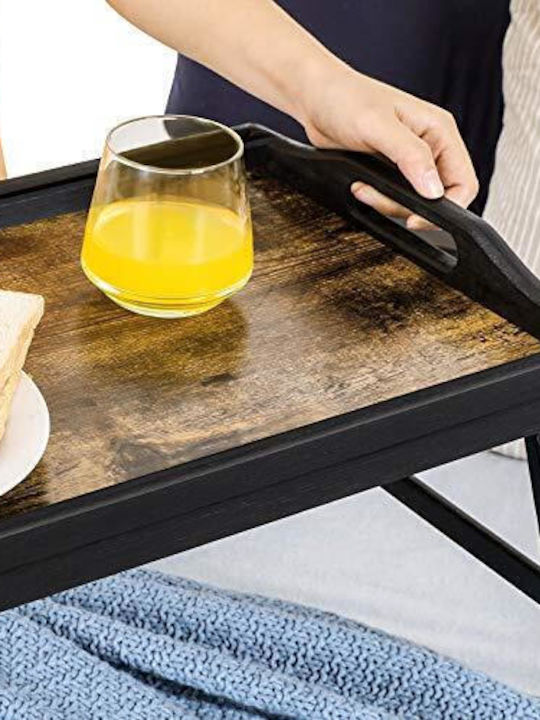 Songmics Bamboo Δίσκος Κρεβατιού 50x30x26cm