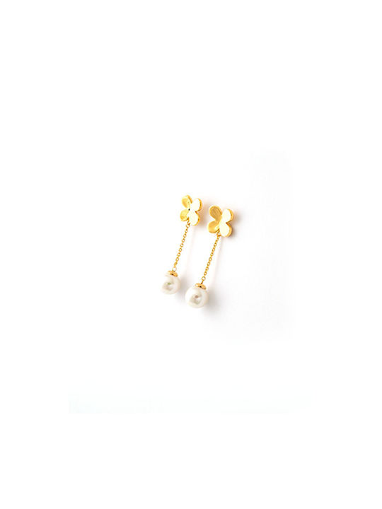 Majorica Earrings made of Silver Gold Plated