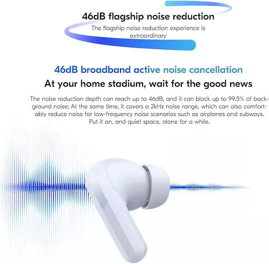 Xiaomi Redmi Buds 5 Bluetooth Handsfree Ακουστικά με Αντοχή στον Ιδρώτα και Θήκη Φόρτισης Μαύρα