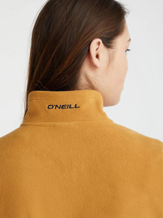 Χειμερινή Γυναικεία Fleece Μπλούζα Μακρυμάνικη Rich Caramel