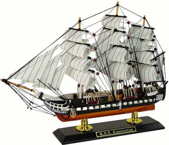 Lean Toys Modellfigur Schiff Weiß mit Kleber und Farben
