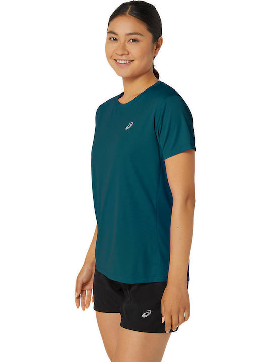 ASICS Γυναικείο Αθλητικό T-shirt Πράσινο