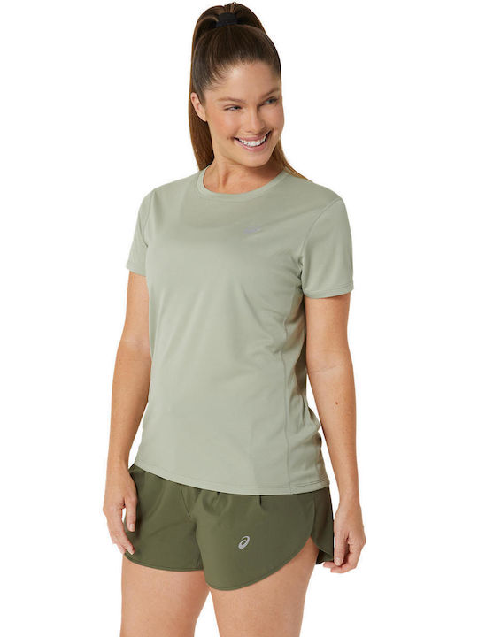 ASICS Damen Sportlich T-shirt Grün