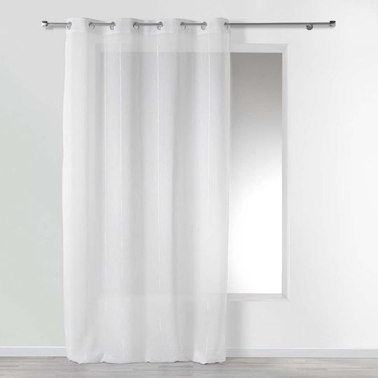 Douceur d'Intérieur L-c Linahe with Grommets White 140x260cm Douceur d'Intérieur L-c Linahe with Grommets White 140x260cm