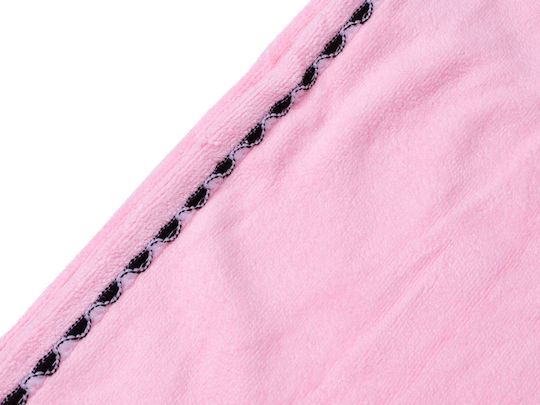 Πετσέτα Microfiber Μαλλιών Ροζ