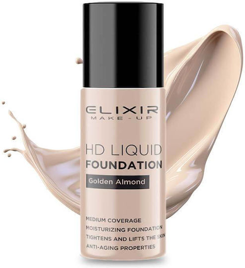 Elixir HD Liquid Foundation 01 Golden Almond 25ml