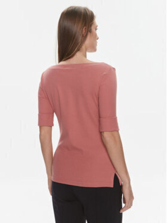 Women's Blouse Cotton with 3/4 Sleeve Pink