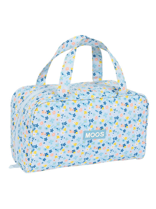 Moos Toiletry Bag in Light Blue color 31cm