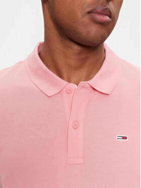 Tommy Hilfiger Bluza Bărbătească cu Mânecă Scurtă Polo Pink