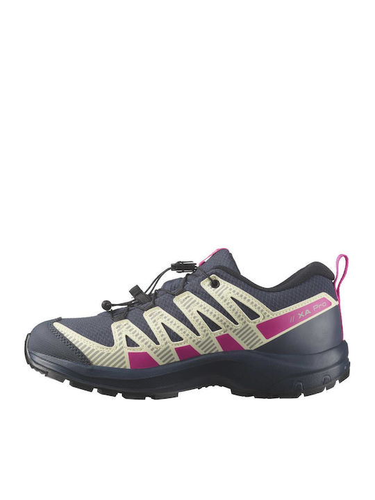 Kids Waterproof Hiking Shoes Xa Pro V8 Fuchsia