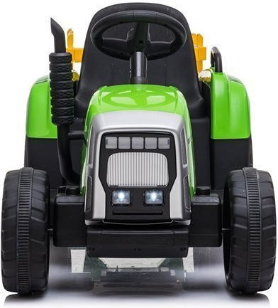 Kids 12V Electric Ride On Tractor with Trailer Green
