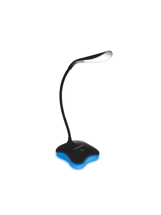 Esperanza Mimosa LED Office Lamp with Flexible Arm in Black Color