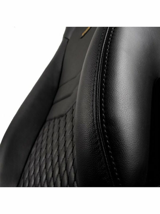 Noblechairs Icon Δερμάτινη Καρέκλα Gaming με Ρυθμιζόμενα Μπράτσα Μαύρη