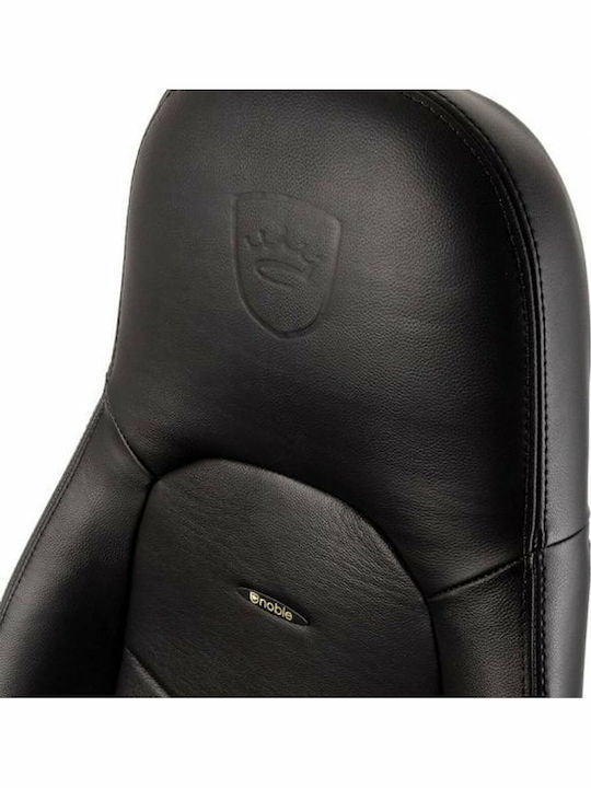 Noblechairs Icon Δερμάτινη Καρέκλα Gaming με Ρυθμιζόμενα Μπράτσα Μαύρη