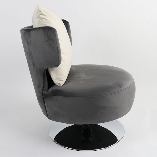 Passiflora Sessel Samt Gray 76x67x76cm