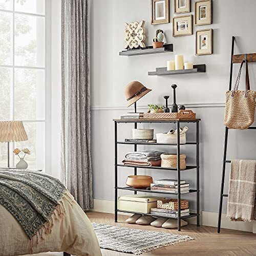 Stoff Schuhschrank 75x30x91cm