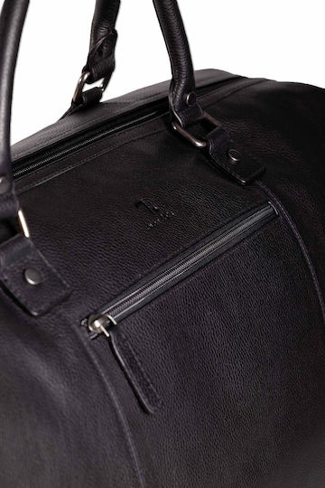 7.Dots Earth10107 Sack Voyage Black Leather 26cm