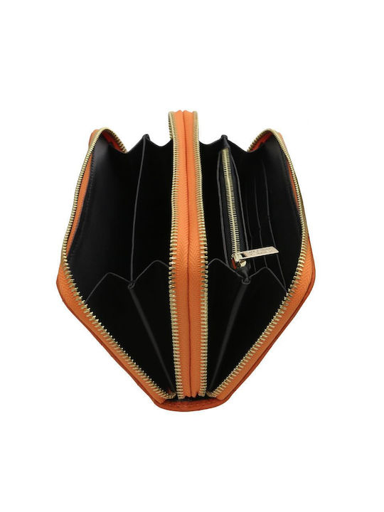 Tuscany Leather Groß Frauen Brieftasche Klassiker Orange