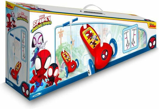 Stamp Kids Scooter Spidey 3-Wheel Red