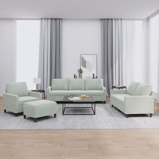 Σετ Σαλονιού 3-Sitzer & 2-Sitzer & Sessel & Hocker