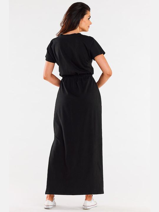 Infinite You Maxi Dress with Slit Black